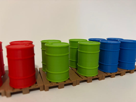 Europallet met vaten AWL3D