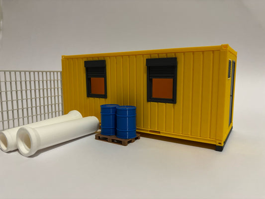 modelbouw 20ft kantoorunit t.b.v. diorama