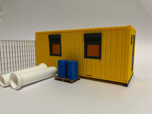 modelbouw 20ft kantoorunit t.b.v. diorama