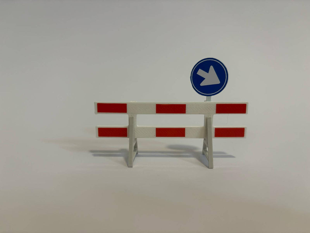 modelbouw afzetbord t.b.v. diorama