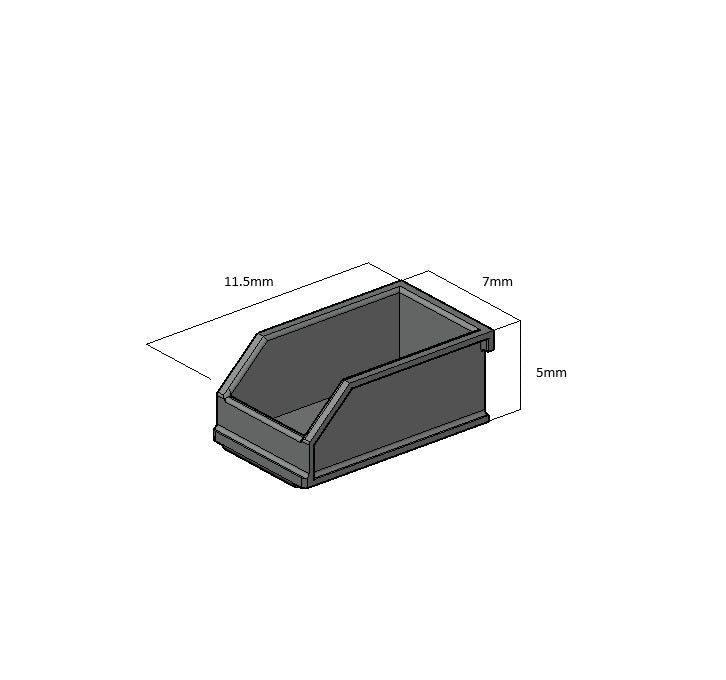 Assortiment bakjes AWL3D schaal 1:32