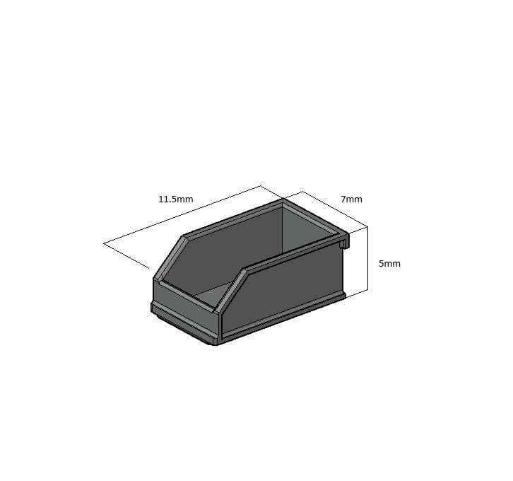 Assortiment bakjes AWL3D schaal 1:32