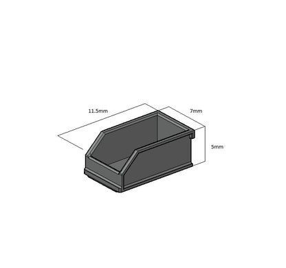 Assortiment bakjes AWL3D schaal 1:32